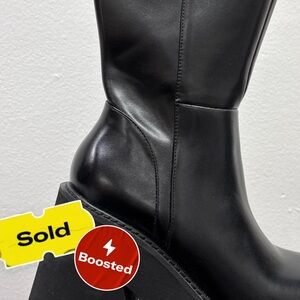 90s Grunge Chunky Black Platform